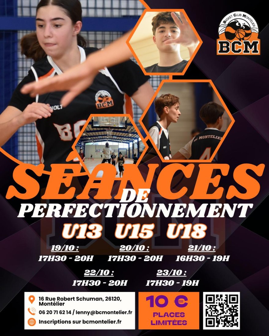 Séances de perfectionnement U13 / U15 / U18